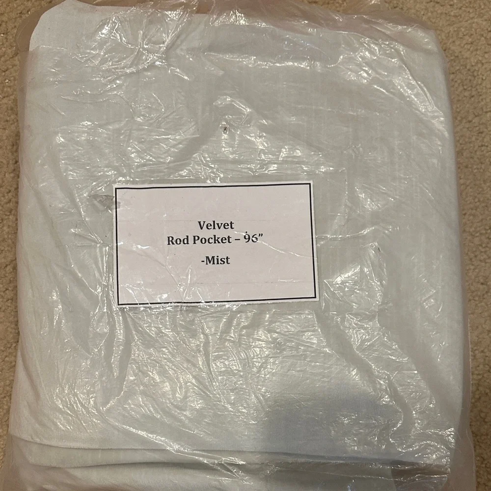 RH Vintage Velvet Rod Pocket Curtain - Mist